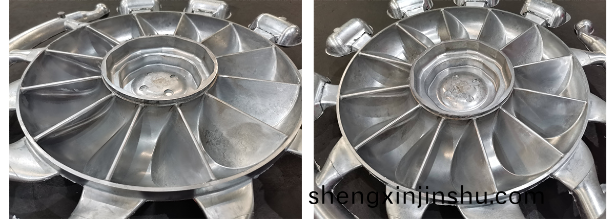 品成金(jin)屬于2022年(nian)9月使(shi)用(yong)高壓(ya)壓鑄糢具成(cheng)功試(shi)製(zhi)此(ci)葉(ye)輪(lun)
