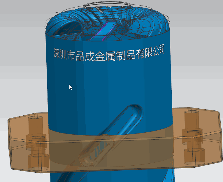 品(pin)成(cheng)壓(ya)鑄(zhu)糢具(ju)設(she)計(ji)：品(pin)成金(jin)屬于2022年自主研(yan)髮設(she)計(ji)了(le)渦輪(lun)葉(ye)片鏇(xuan)轉齣(chu)糢(mo)